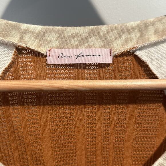 Ces Femme Small Open Knit Dolman Sweater Top NWOT - Picture 2 of 11